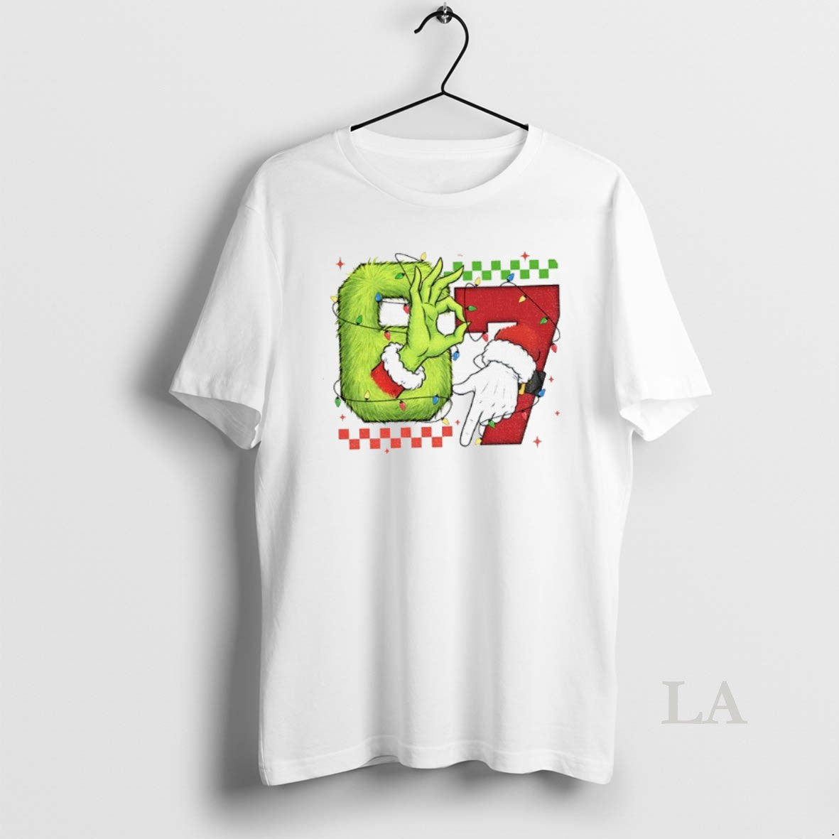 Original Six Seven 6 7 Christmas Grinch Hand Christmas Green Guy Shirt Hoodie Sweatshirt | PurePodTees.com