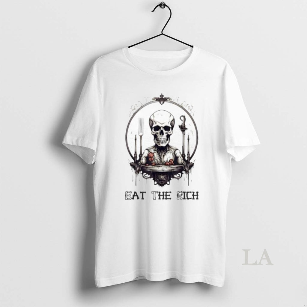 Original Skeleton Eat The Rich Shirt Hoodie Sweatshirt | PurePodTees.com