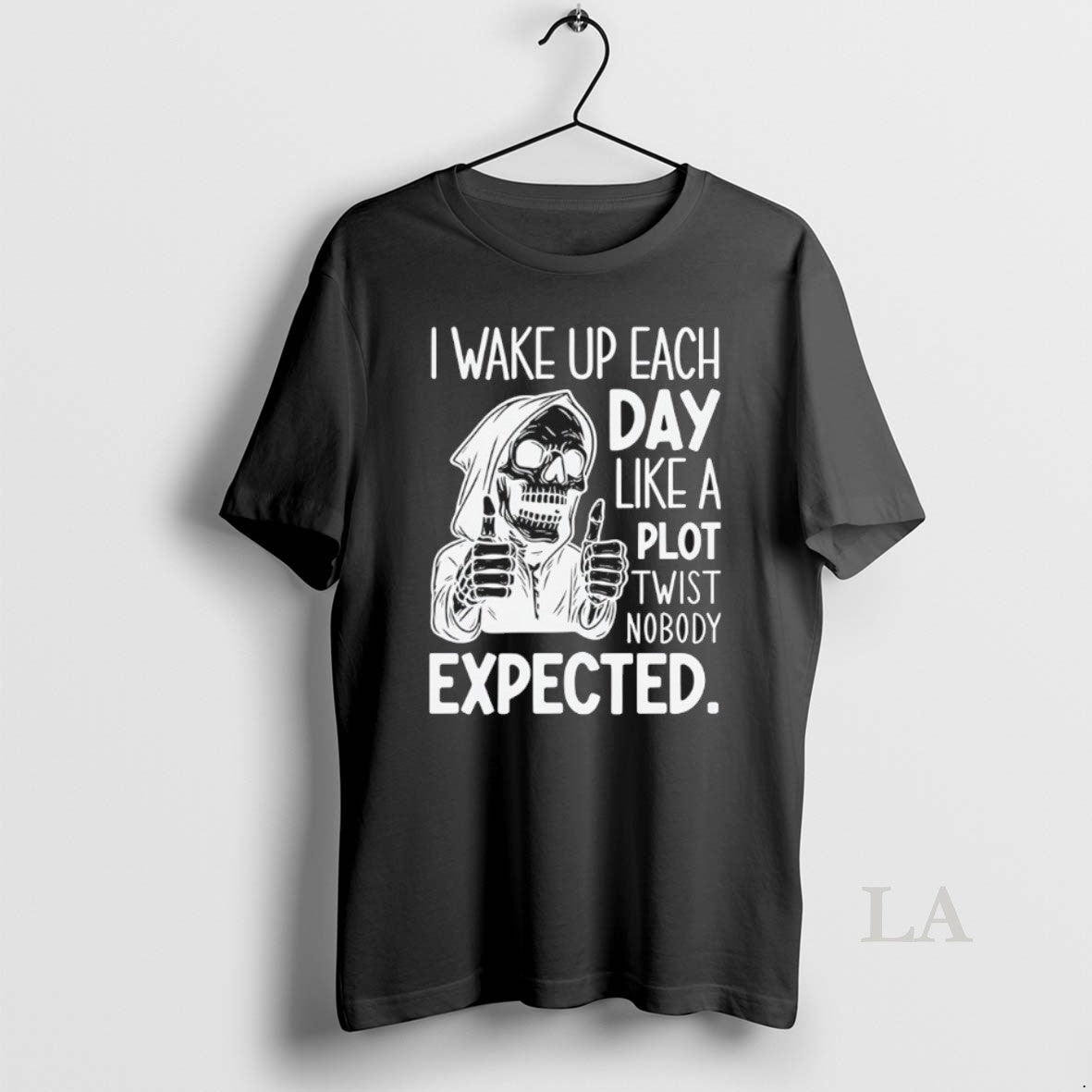 Original Skeleton I Wake Up Each Day Like A Plot Twist Nobody Expected Halloween Shirt Hoodie Sweatshirt | PurePodTees.com