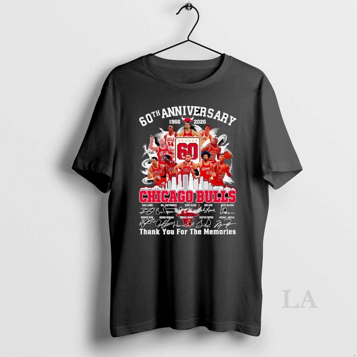 Original Skyline 60th Anniversary 1966 2026 Chicago Bulls Thank You For The Memories Shirt Hoodie Sweatshirt
