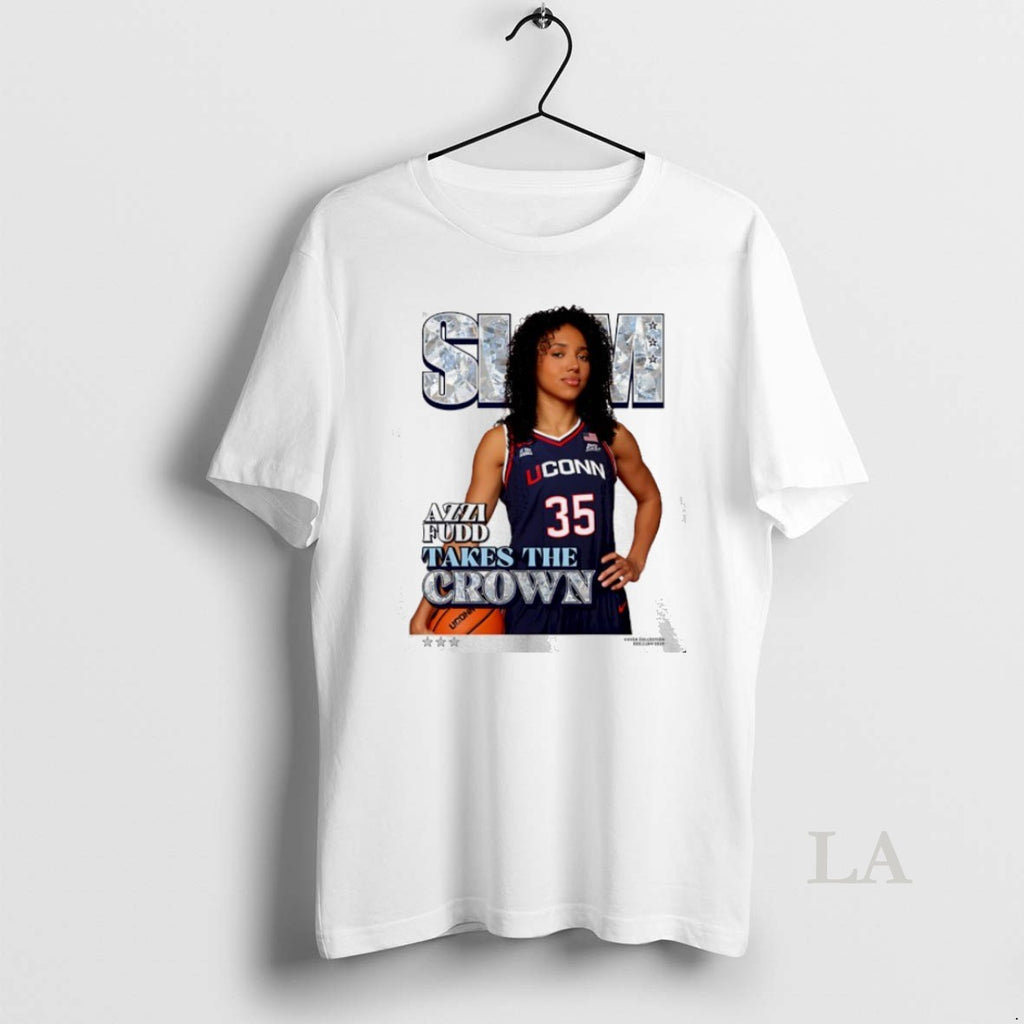 Original Slam Uconn Huskies Azzi Fudd Takes The Crown Shirt Hoodie Sweatshirt | PurePodTees.com