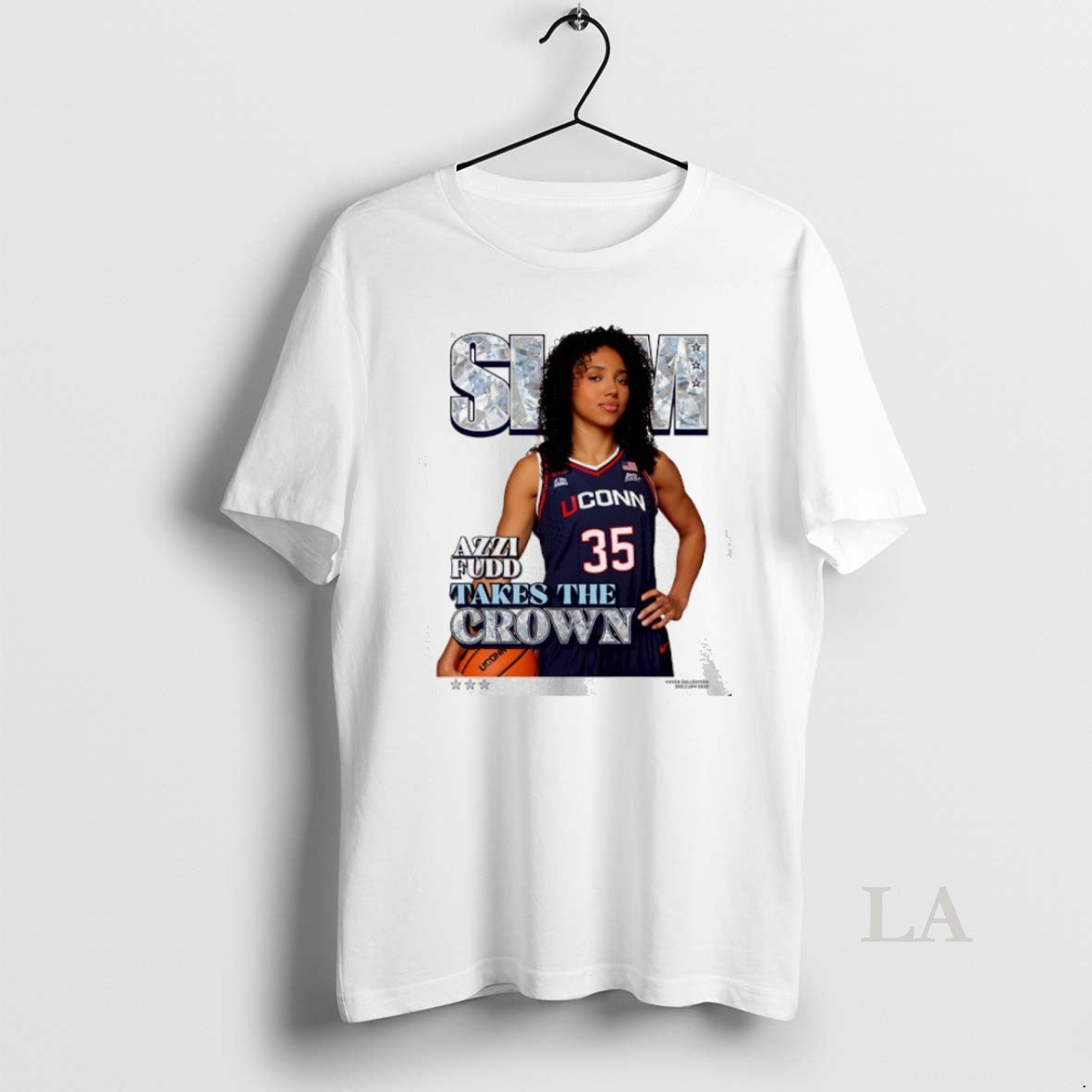 Original Slam Uconn Huskies Azzi Fudd Takes The Crown Shirt Hoodie Sweatshirt | PurePodTees.com