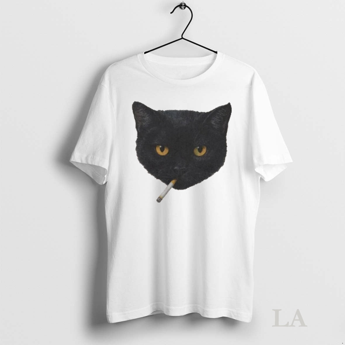 Original Smoking Black Cat Shirt Hoodie Sweatshirt | PurePodTees.com