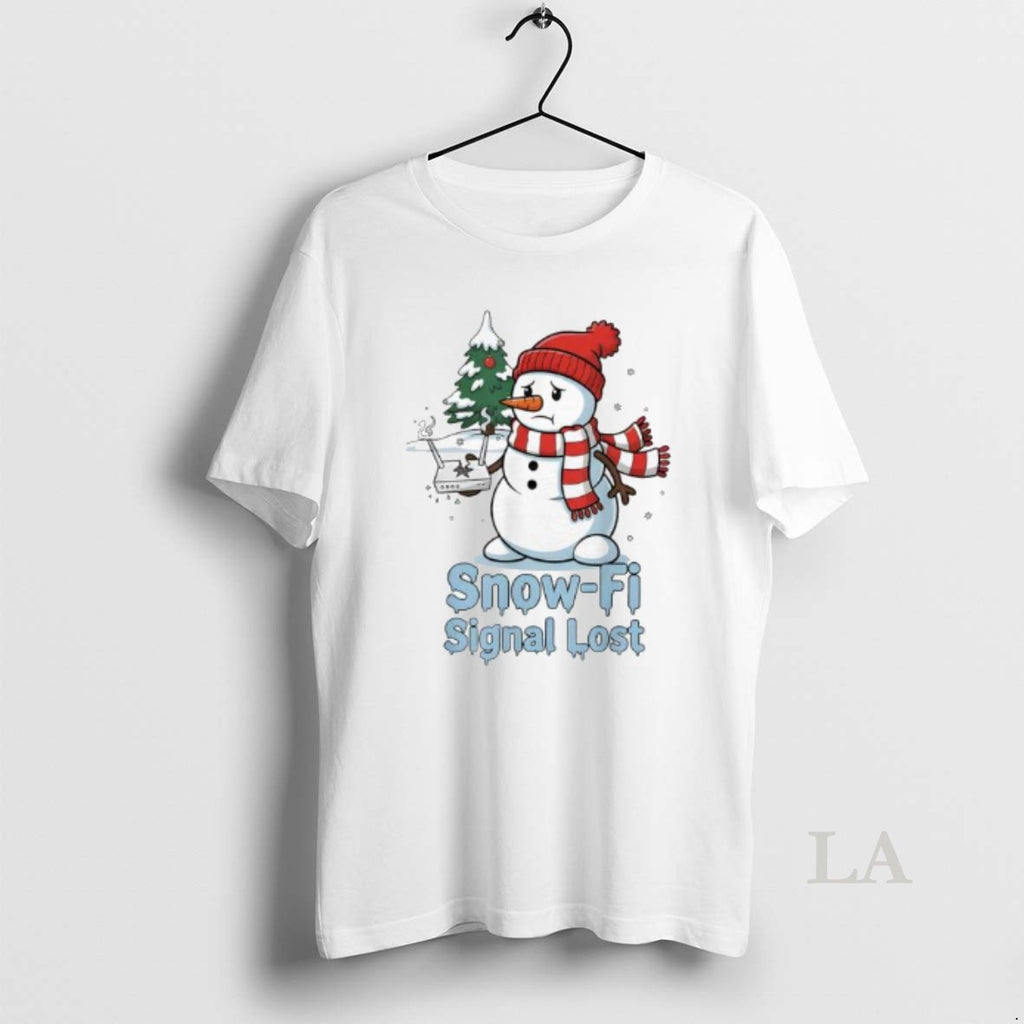 Original Snow Fi Signal Lost Snowman Christmas Shirt Hoodie Sweatshirt | PurePodTees.com