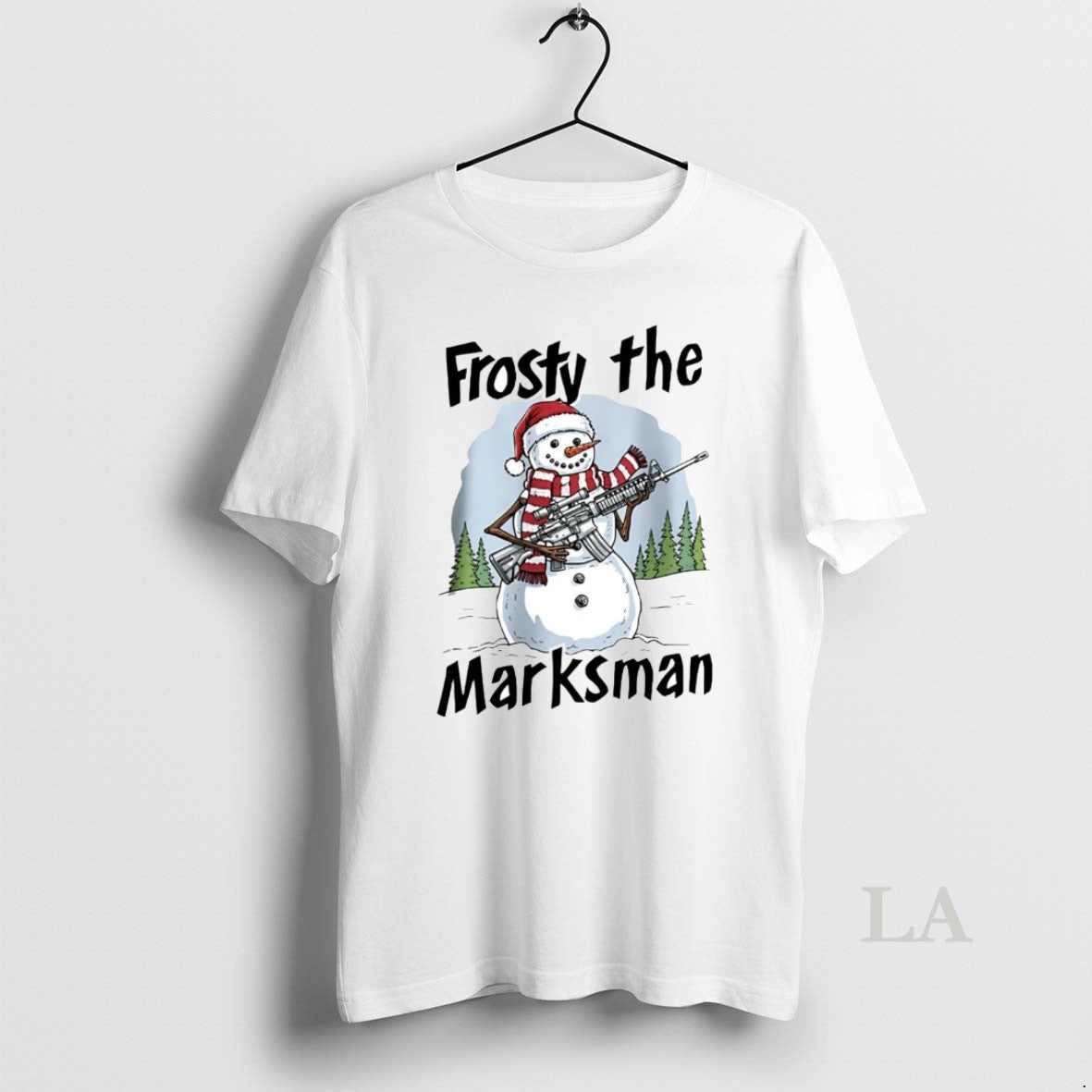 Original Snowman Frosty The Marksman Christmas Shirt Hoodie Sweatshirt | PurePodTees.com