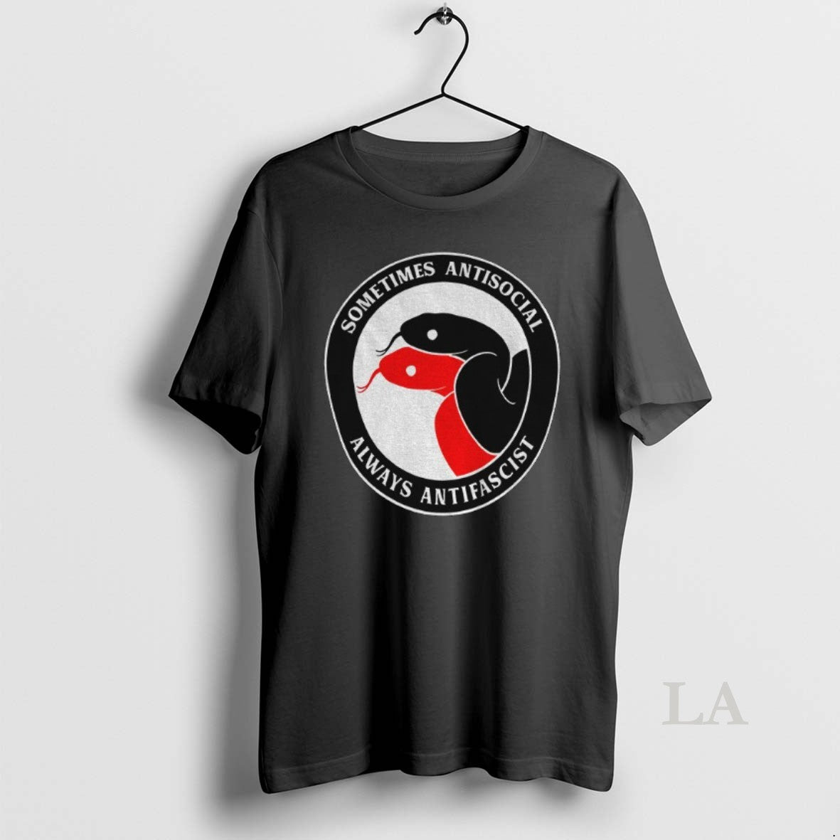 Original Sometimes Antisocial Always Antifascist Snakes Logo Shirt Hoodie Sweatshirt | PurePodTees.com
