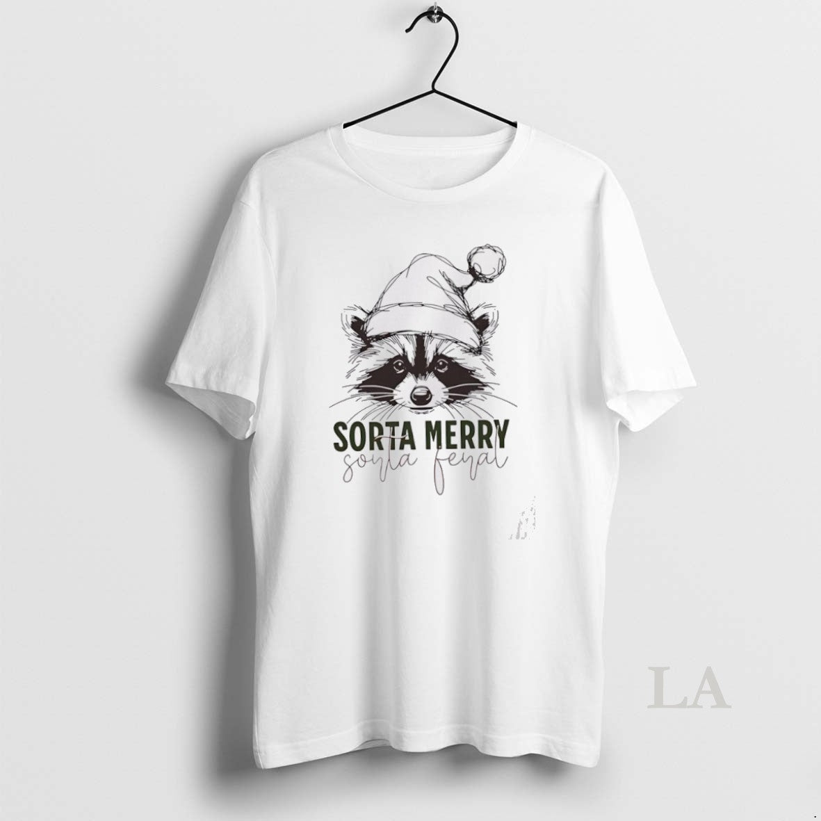 Original Sorta Merry Sorta Feral Raccoon Christmas Shirt Hoodie Sweatshirt | PurePodTees.com