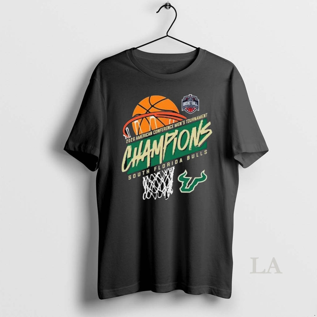 Original South Florida Mens Basketball American Conference Tournament Champions Basketball Long Sleve