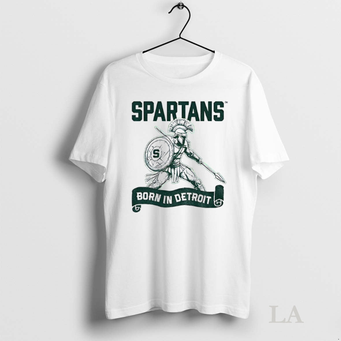 Original Spartans Born In Detroit Shirt Hoodie Sweatshirt | PurePodTees.com