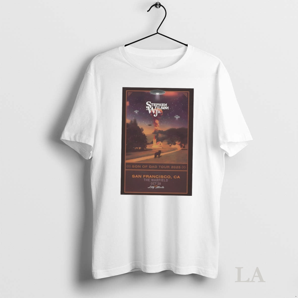 Original Stephen Wilson Jr Oct 28 2025 The Warfield San Francisco Tour Shirt Hoodie Sweatshirt | PurePodTees.com