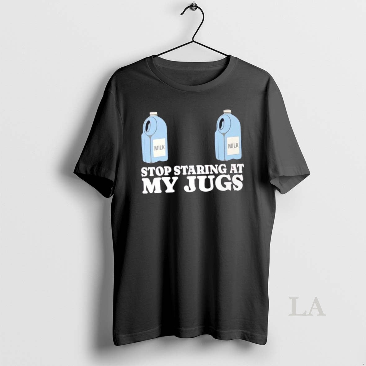 Original Stop Staring At My Jugs Milk Pun Shirt Hoodie Sweatshirt | PurePodTees.com
