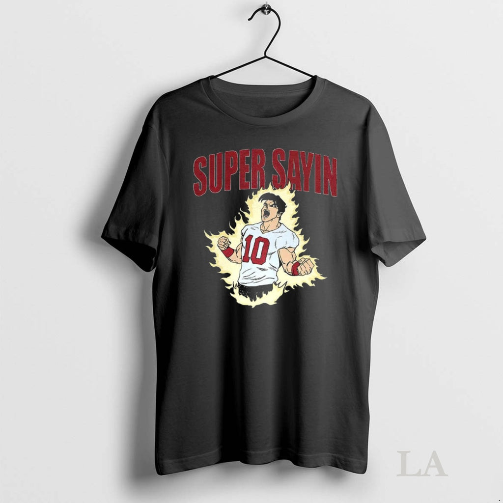 Original Super Saiyan Player Number 10 Cartoon Shirt Hoodie Sweatshirt | PurePodTees.com