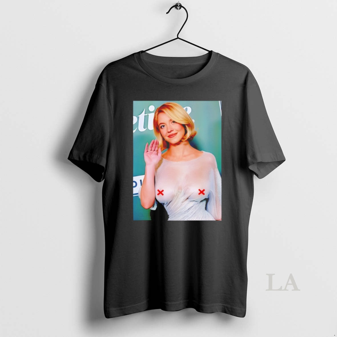 Original Sydney Sweeney See Thru Glamorous Wet Shirt Hoodie Sweatshirt | PurePodTees.com