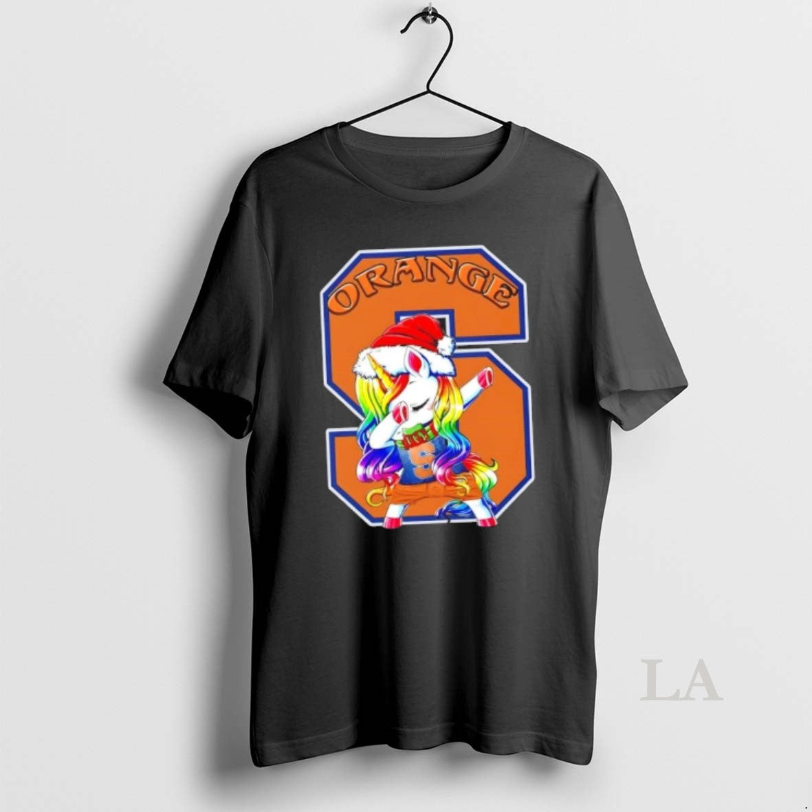 Original Syracuse Orange Football X Unicorn Santa Hat Dabbing Merry Christmas Shirt Hoodie Sweatshirt | PurePodTees.com