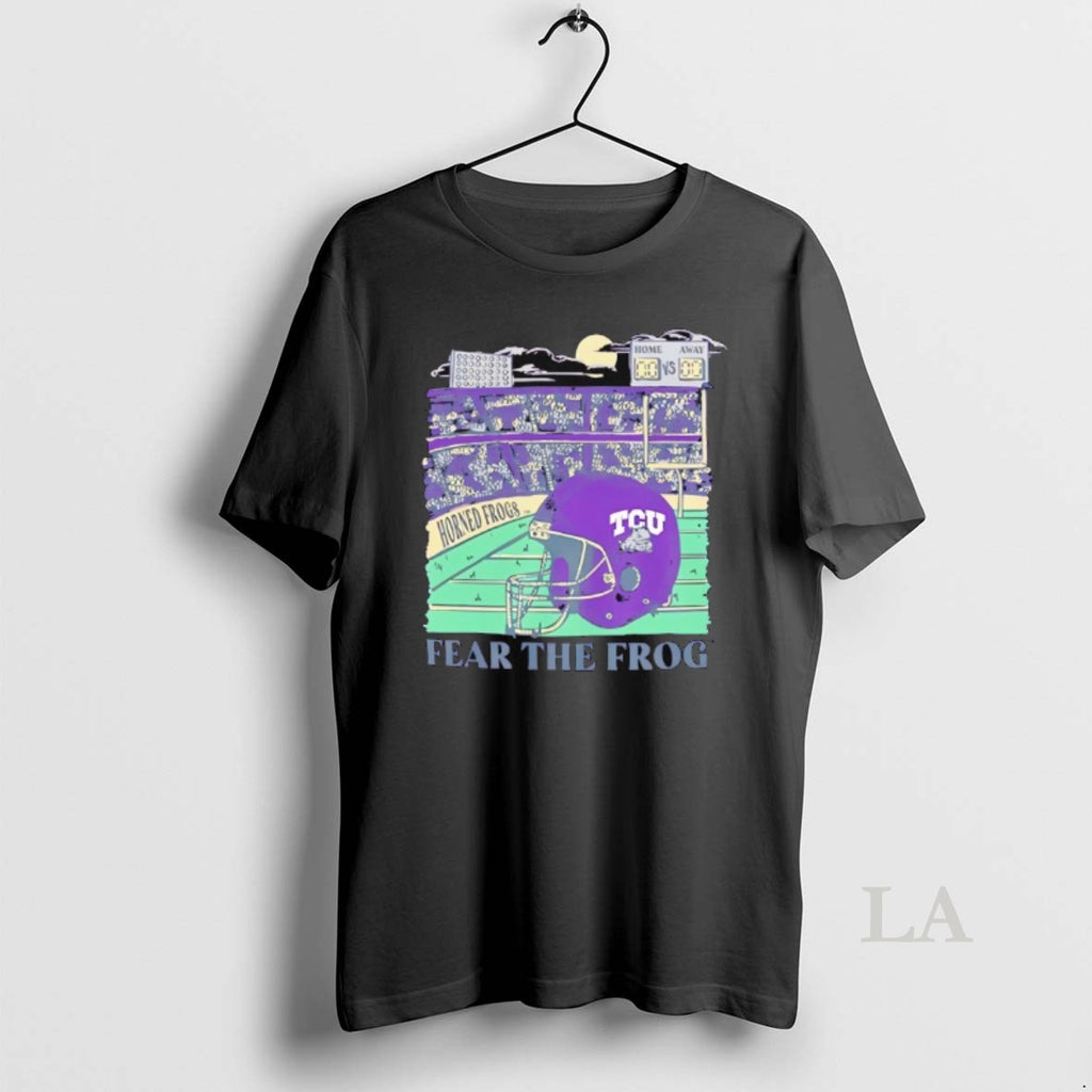 Original Tcu Horned Frogs Football Fear The Frog Stadium Helmet Shirt Hoodie Sweatshirt | PurePodTees.com
