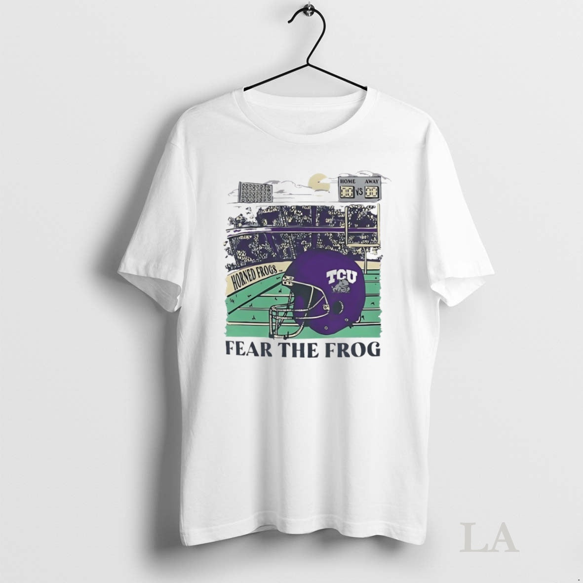 Original Tcu Horned Frogs Fear The Frog Helmet Circle Shirt Hoodie Sweatshirt | PurePodTees.com