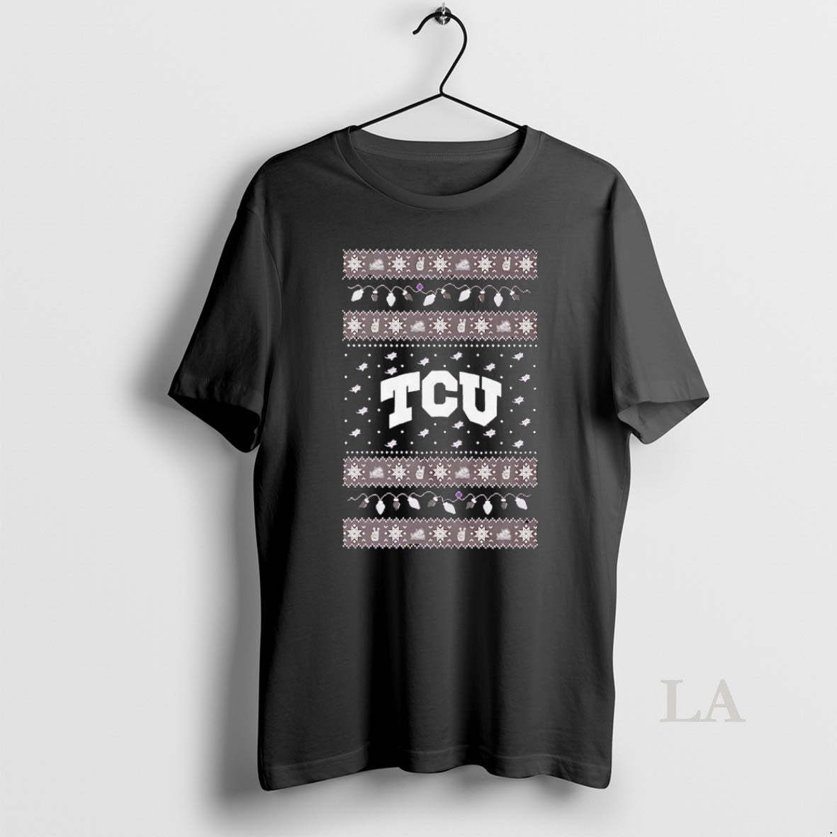 Original Tcu Horned Frogs Ugly Christmas Light Shirt Hoodie Sweatshirt | PurePodTees.com