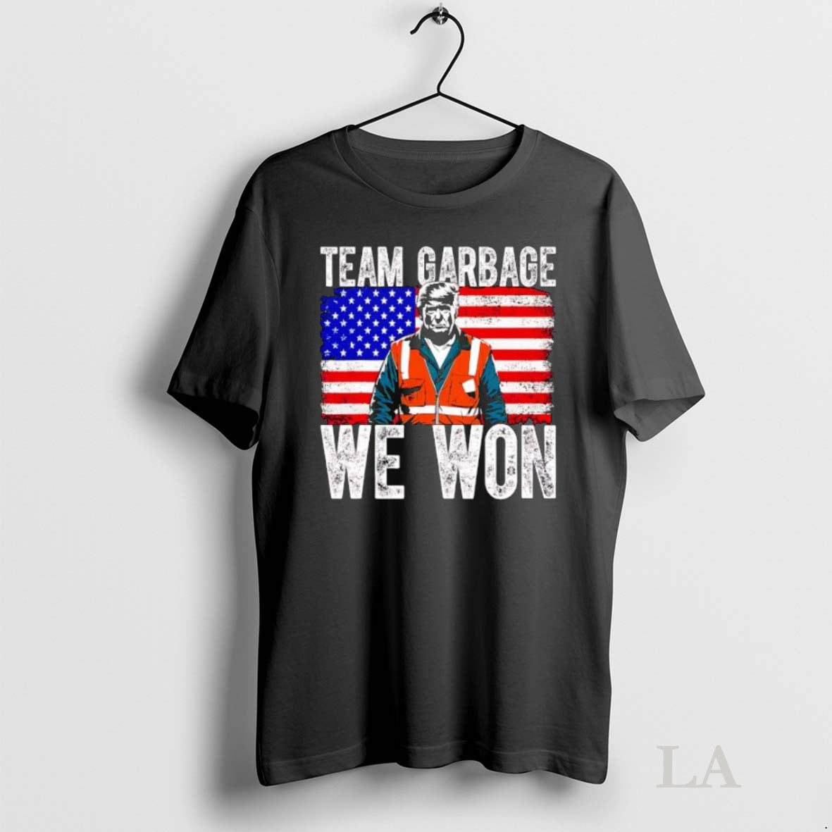 Original Team Garbage We Won Trump America Flag Retro Shirt Hoodie Sweatshirt | PurePodTees.com