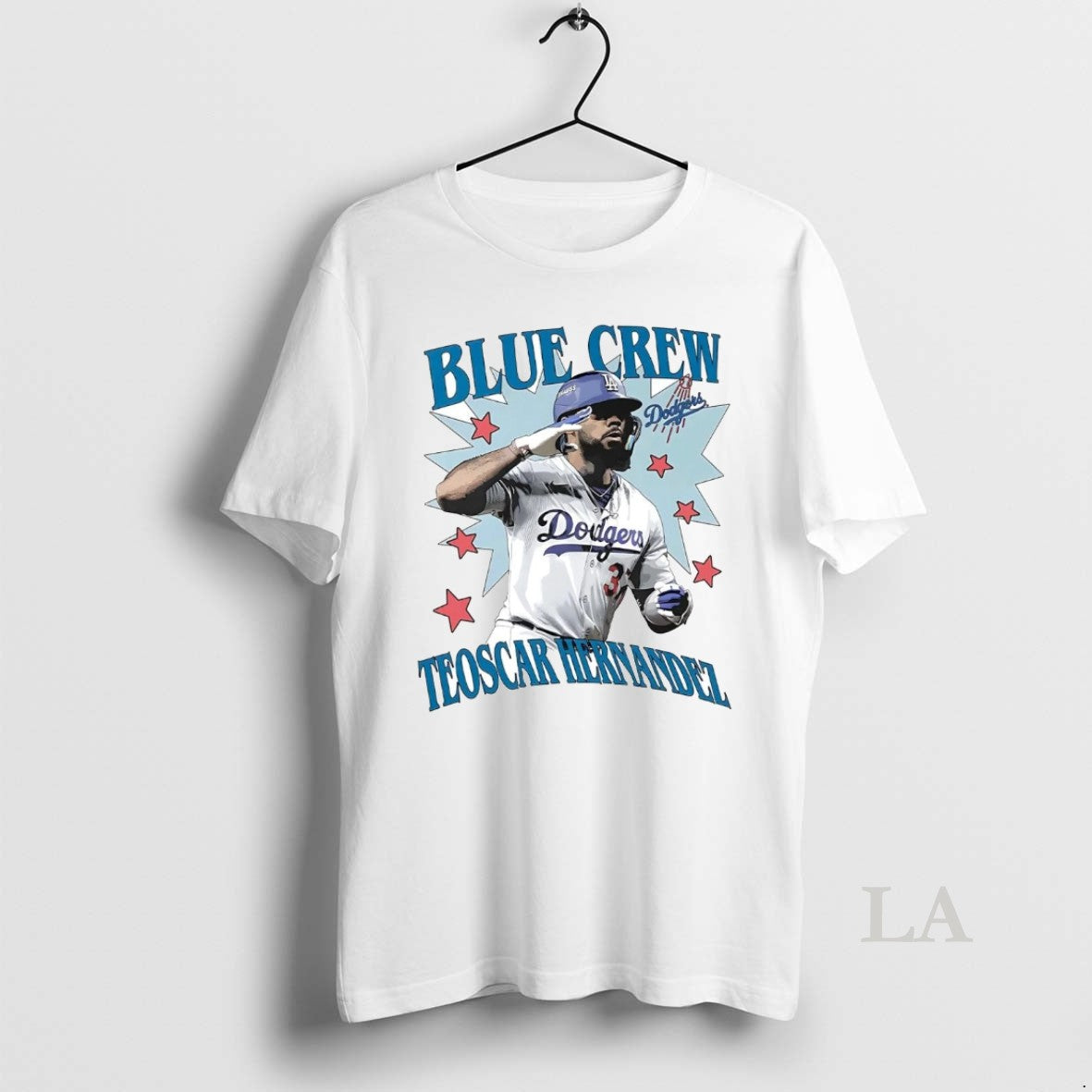 Original Teoscar Hernandez Blue Crew Dodgers Shirt Hoodie Sweatshirt | PurePodTees.com