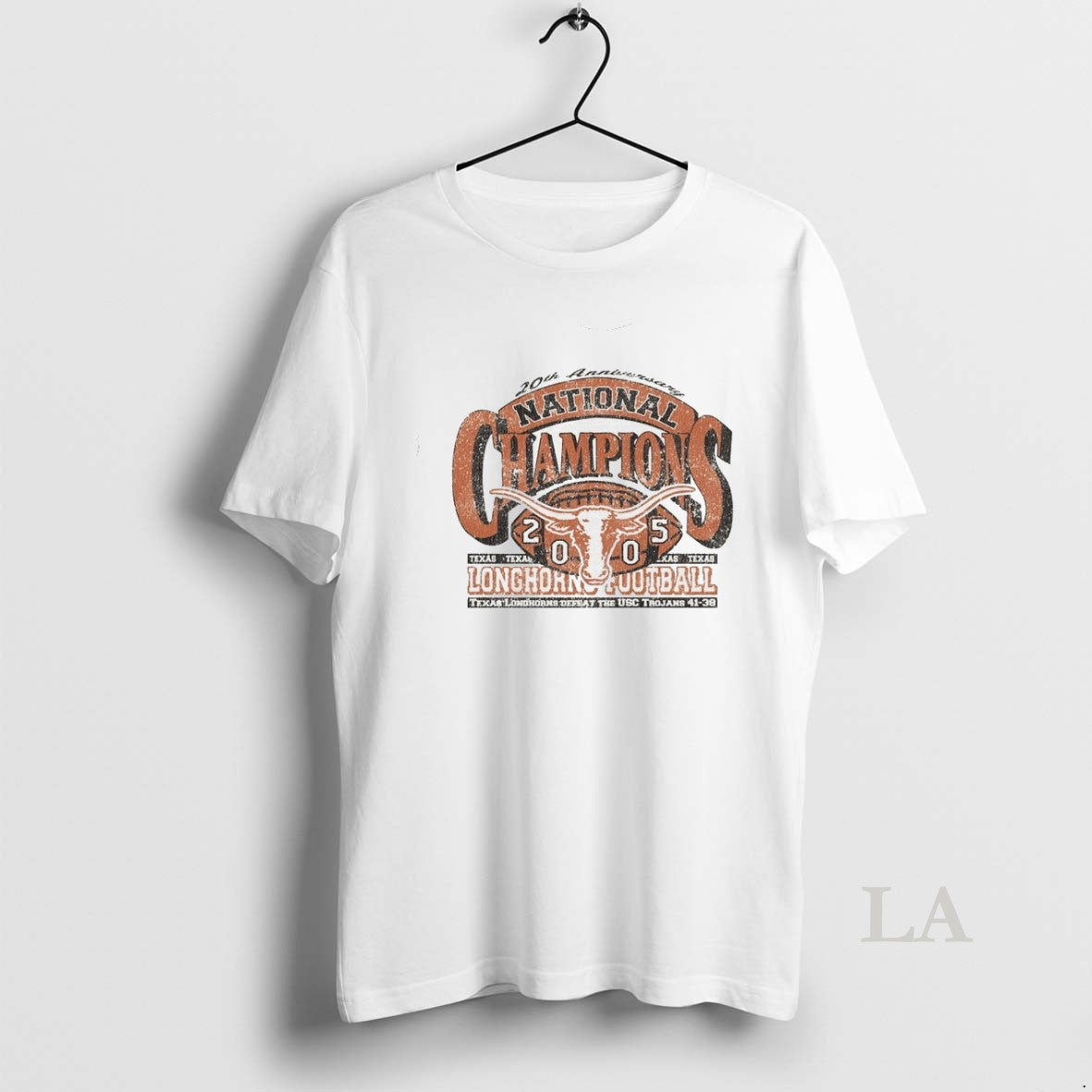 Original Texas Longhorns Defeat The Usc Trojans 41 38 20th Anniversary National Champions Retro Shirt Hoodie Sweatshirt