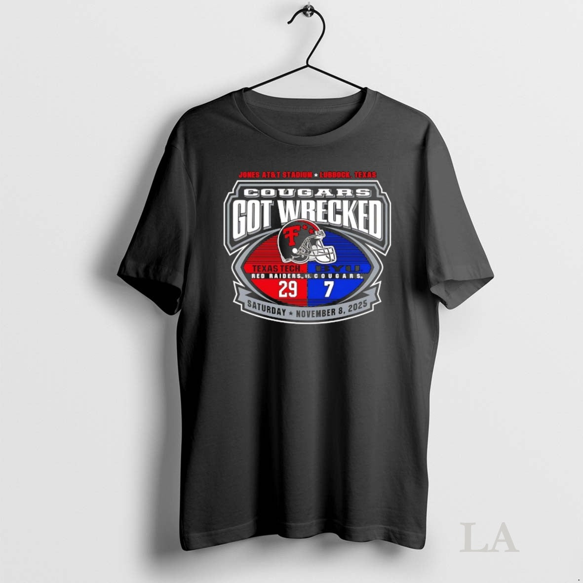 Original Texas Tech Red Raiders Victory Over Byu Cougars Got Wrecked Helmet Shirt Hoodie Sweatshirt | PurePodTees.com