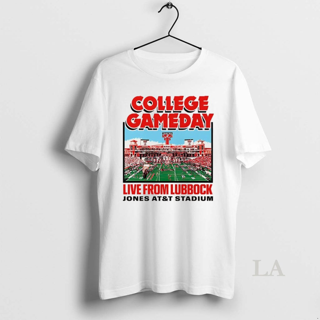 Original Texas Tech Red Raiders Football College Gameday Live From Lubbock Jones At And Shirt Hoodie Sweatshirt