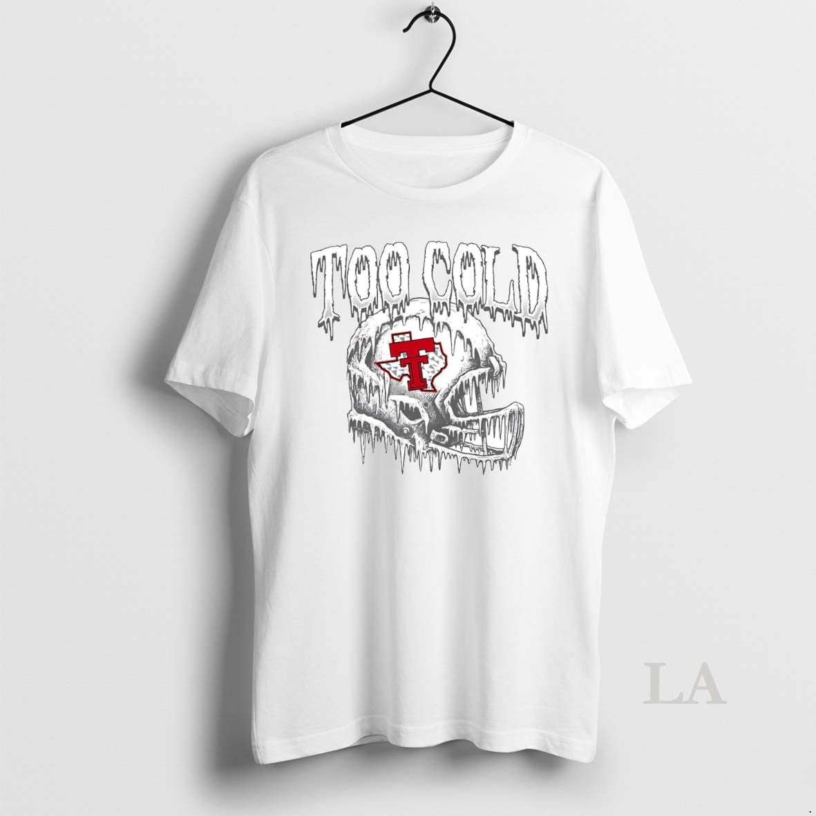 Original Texas Tech Red Raiders Frozen Helmet Too Cold Shirt Hoodie Sweatshirt | PurePodTees.com