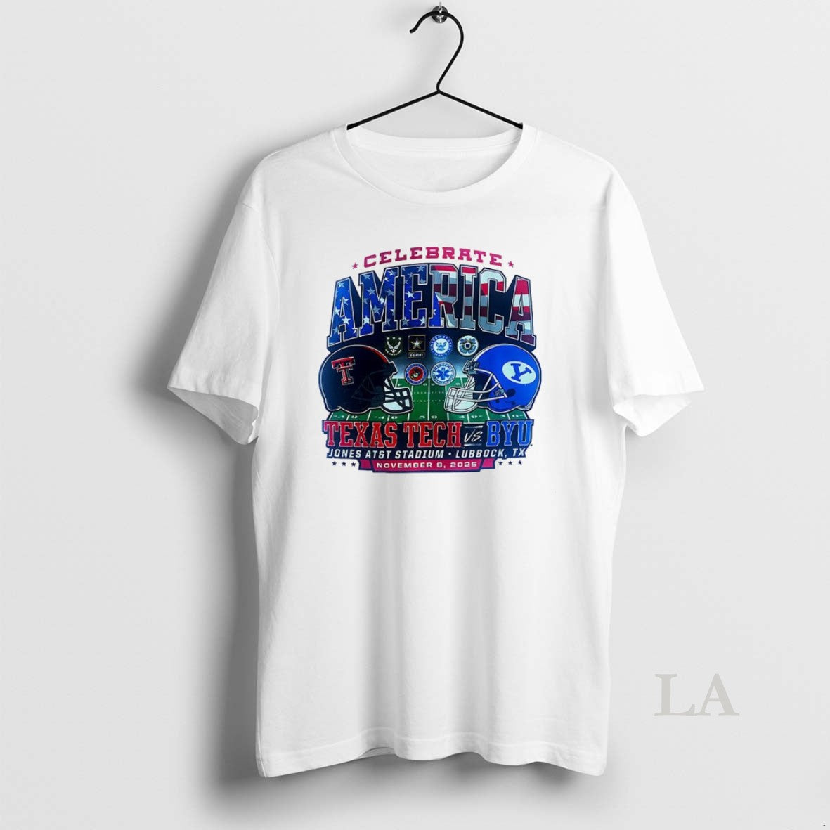 Original Texas Tech Red Raiders Vs Byu Cougars Ncaa 2025 Celebrate America Helmet Shirt Hoodie Sweatshirt | PurePodTees.com