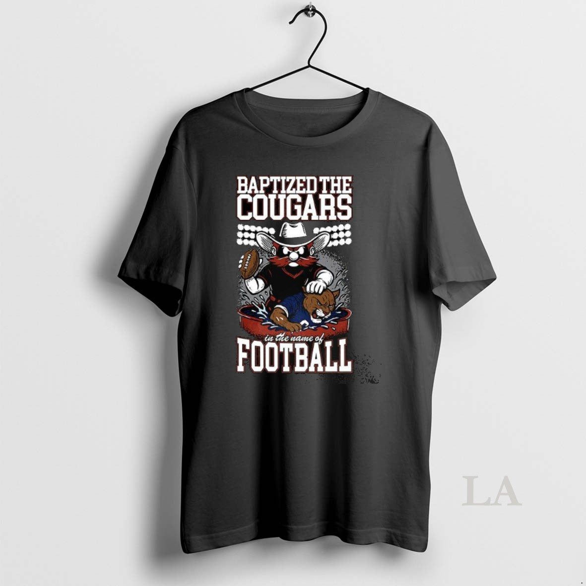Original Texas Tech Red Raiders Vs Byu Cougars Baptized The Cougars Shirt Hoodie Sweatshirt | PurePodTees.com