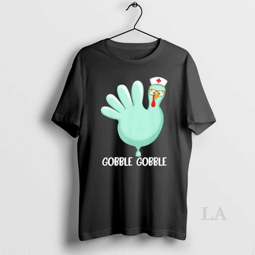 Original Thanksgiving Turkey Glove Gobble Thankful Nurse Medical Fall Shirt Hoodie Sweatshirt | PurePodTees.com