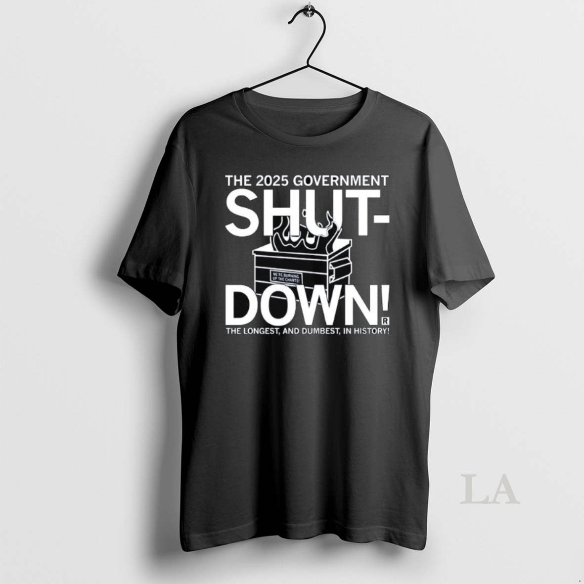 Original The 2025 Government Shutdown Long Sleve Shirt Hoodie Sweatshirt | PurePodTees.com