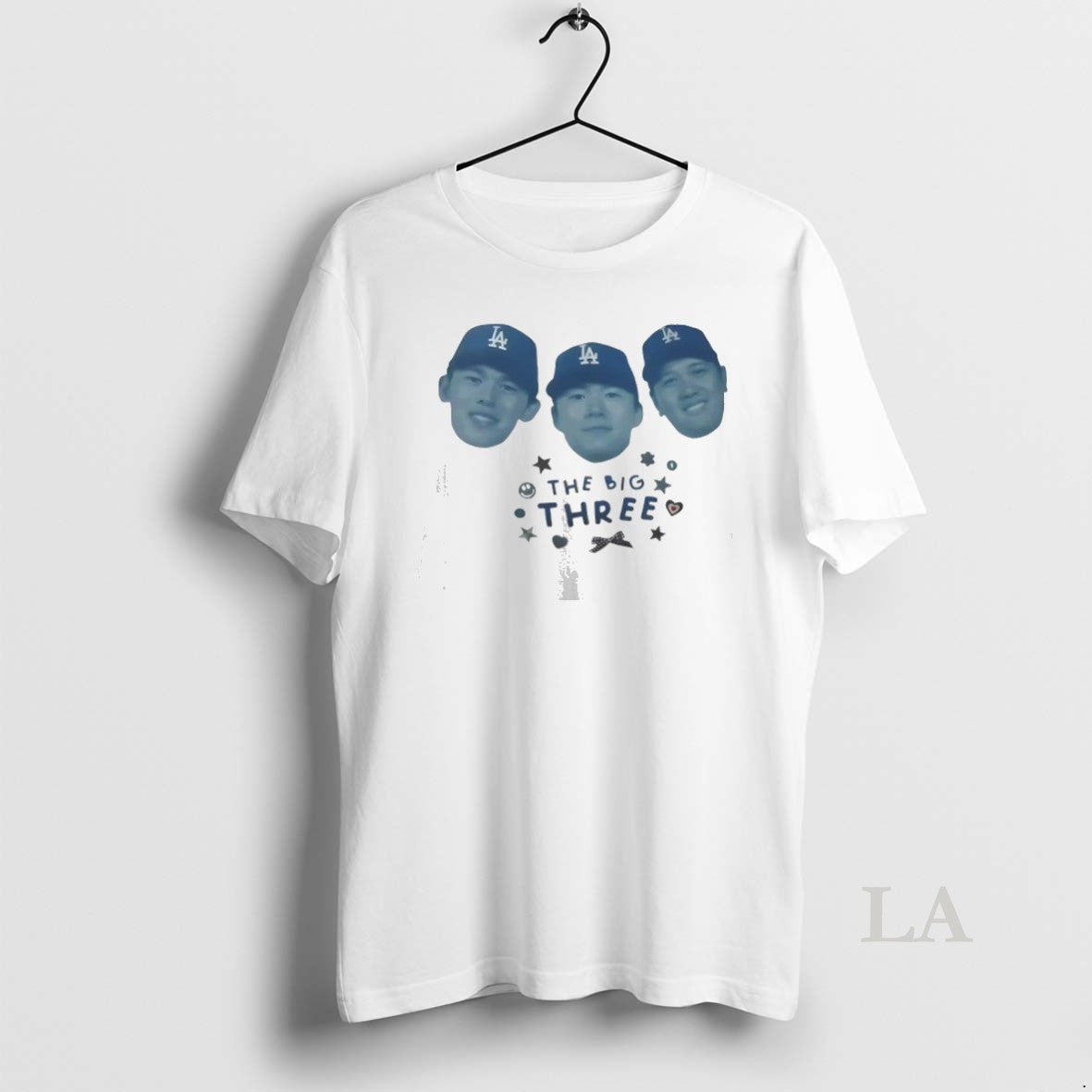Original The Big Three Shohei Ohtani Yoshinobu Yamamoto And Roki Sasaki Los Angeles Dodgers Players Shirt Hoodie Sweatshirt