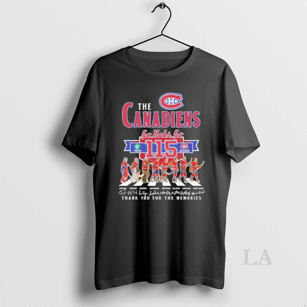 Original The Canadiens Abbey Road 115 Years 1910 2025 Go Habs Go Shirt Hoodie Sweatshirt | PurePodTees.com