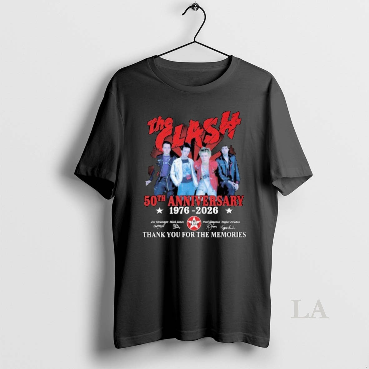 Original The Clash 50 Years Anniversary 1976_e2_80_932026 Thank You For The Memories Signatures Shirt Hoodie Sweatshirt