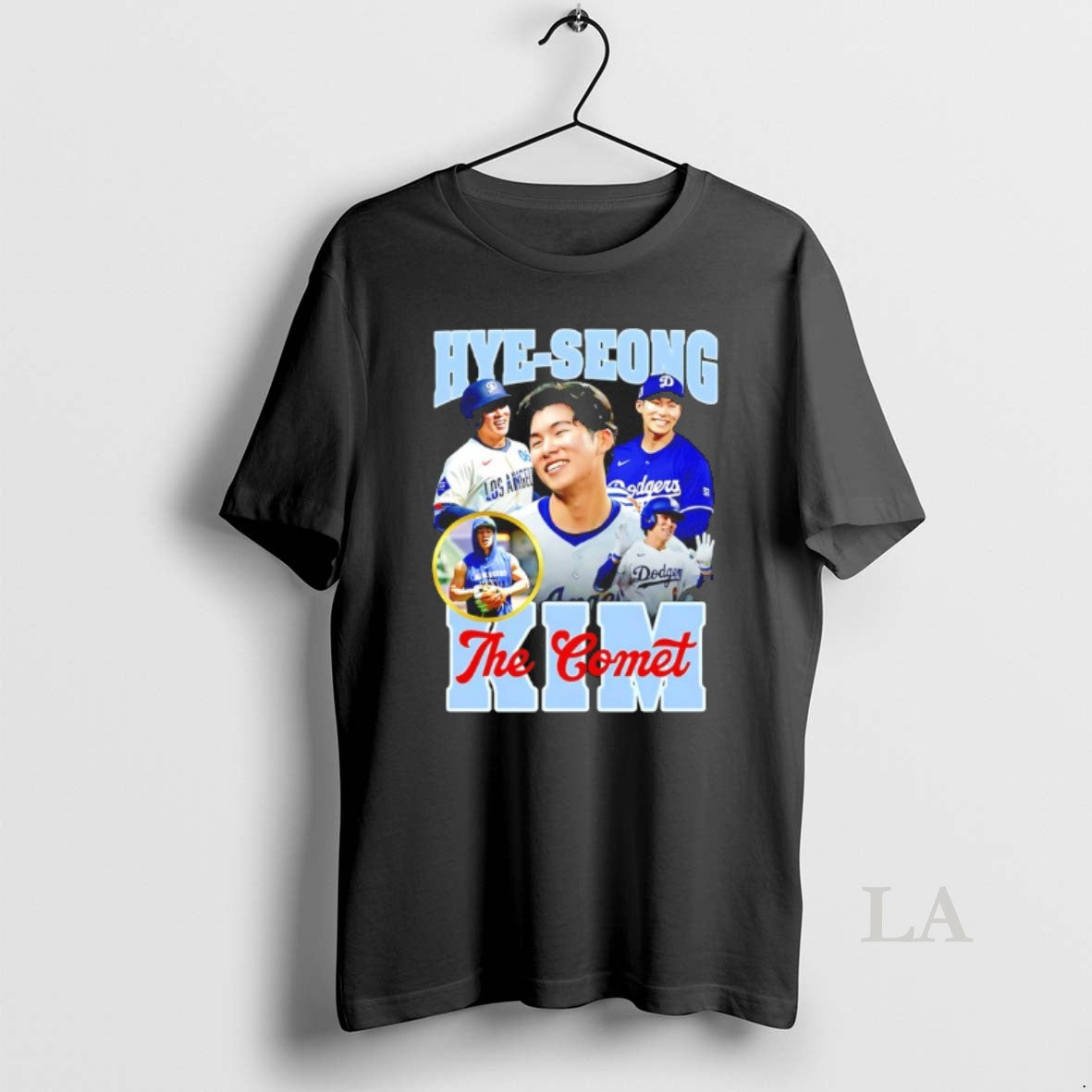 Original The Comet Hye Seong Kim Los Angeles Dodgers 90s Bootleg Shirt Hoodie Sweatshirt | PurePodTees.com