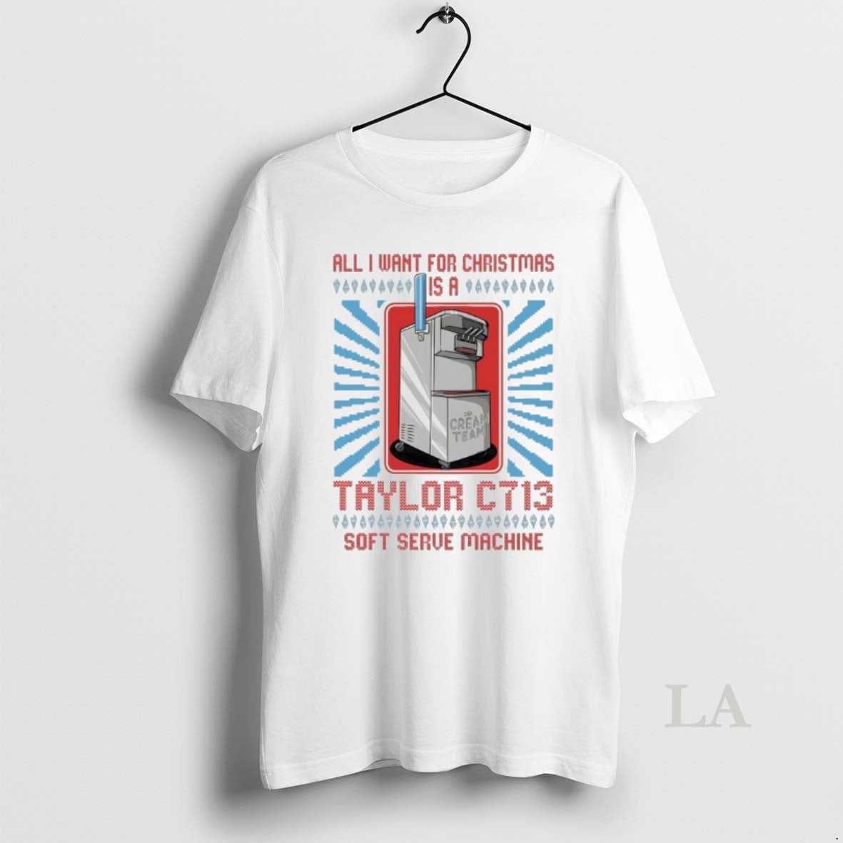 Original The Cream Team All I Want For Christmas Is A Taylor C713 Soft Serve Shirt Hoodie Sweatshirt | PurePodTees.com