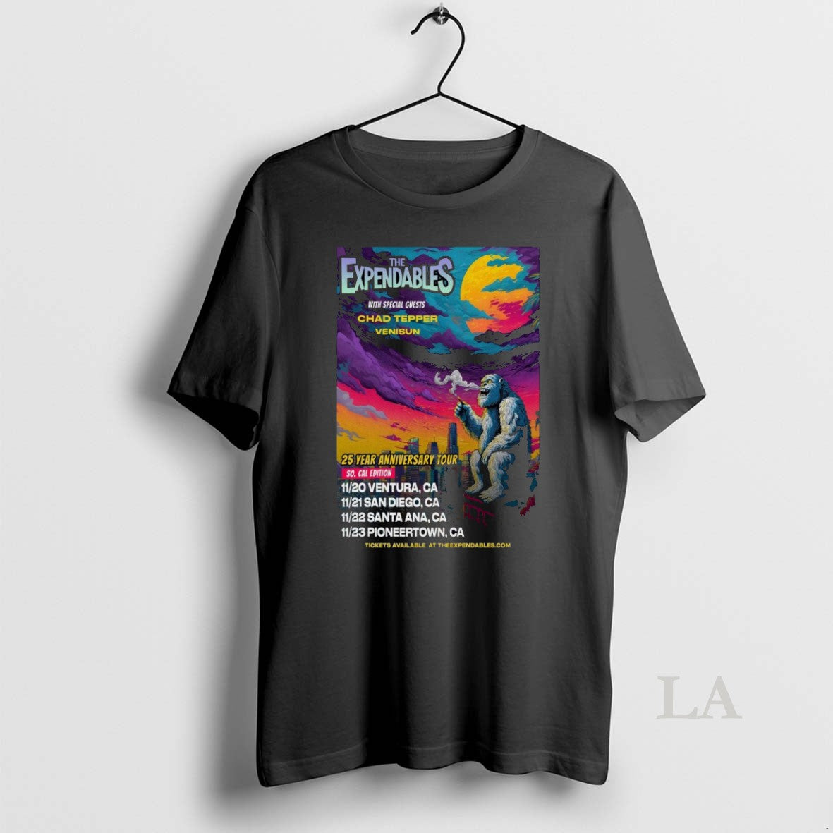 Original The Expendables 25 Year Anniversary Tour November 20 23 2025 Shirt Hoodie Sweatshirt | PurePodTees.com