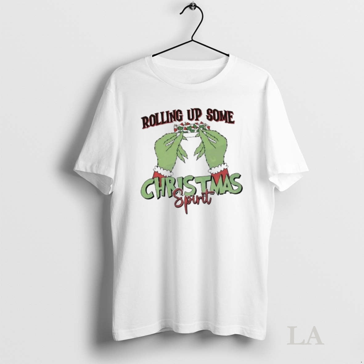 Original The Grinch Rolling Up Some Christmas Spirit Shirt Hoodie Sweatshirt | PurePodTees.com