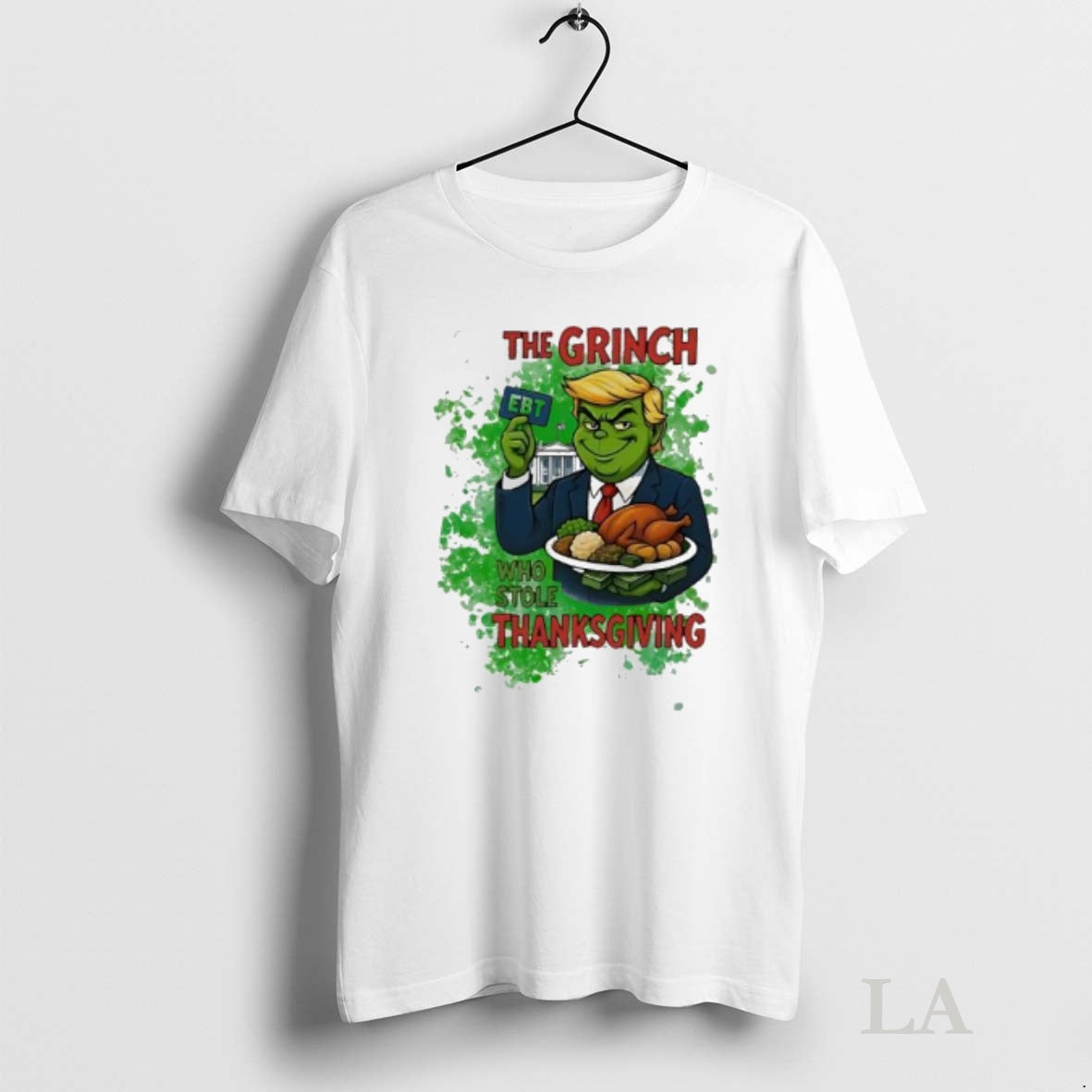Original The Grinch Trump Who Stole Thanksgiving Ebt Shirt Hoodie Sweatshirt | PurePodTees.com
