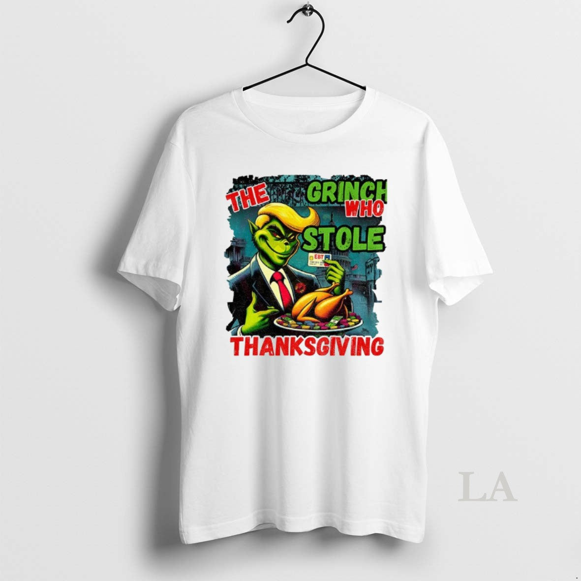 Original The Grinch Who Stole Thanksgiving Donald Trump Cartoon Image Shirt Hoodie Sweatshirt | PurePodTees.com