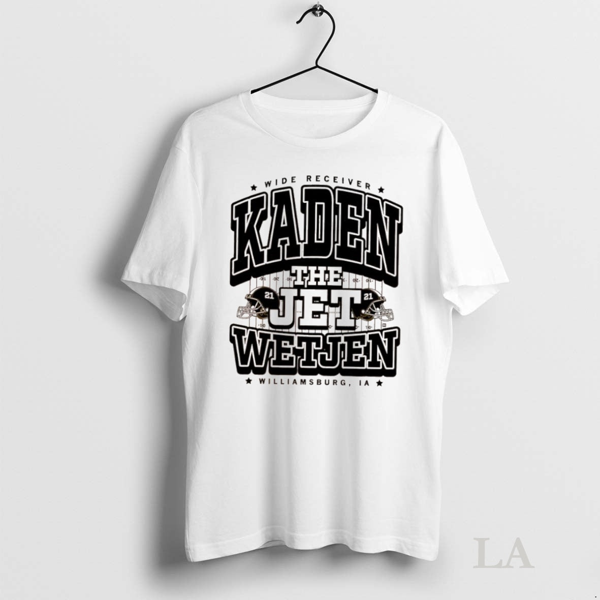 Original The Jet Wide Receiver Kaden Wetjen Williamsburg Ia 21 Baseball Shirt Hoodie Sweatshirt | PurePodTees.com