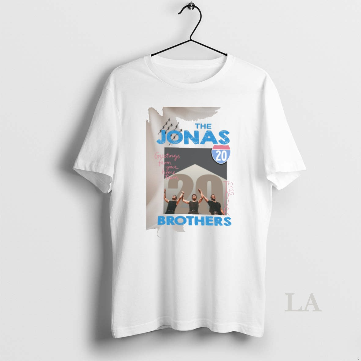 Original The Jonas Brothers Greetings From Your Hometown 2025 Tour 20 Signature Shirt Hoodie Sweatshirt | PurePodTees.com