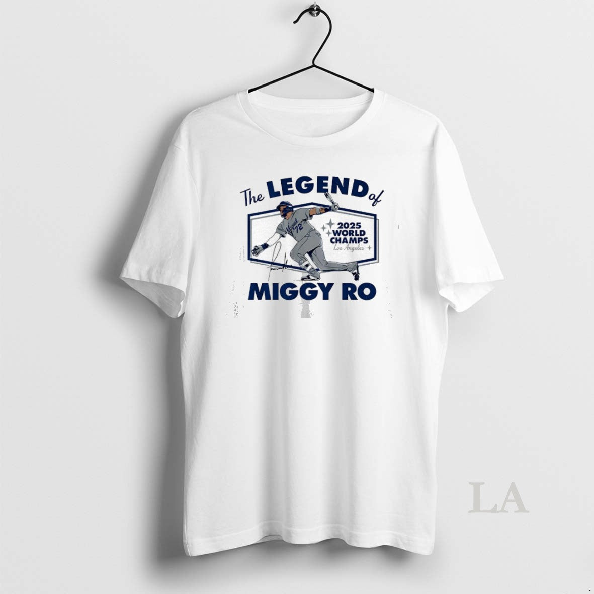 Original The Legend Of Miggy Ro 2025 World Series Miguel Rojas Los Angeles Dodgers Shirt Hoodie Sweatshirt | PurePodTees.com