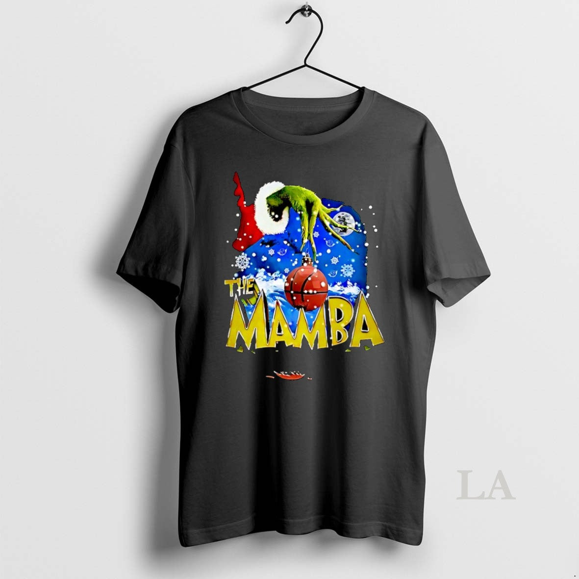 Original The Mamba Grinch Hand Bauble Basketball Christmas Shirt Hoodie Sweatshirt | PurePodTees.com