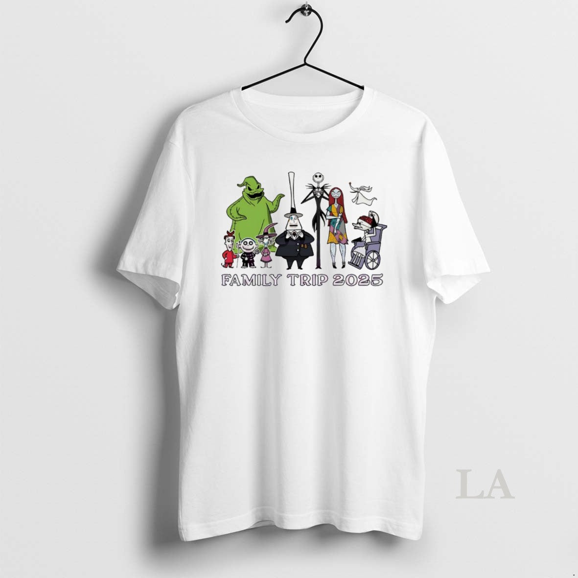 Original The Nightmare Before Christmas Family Trip 2025 White Shirt Hoodie Sweatshirt | PurePodTees.com