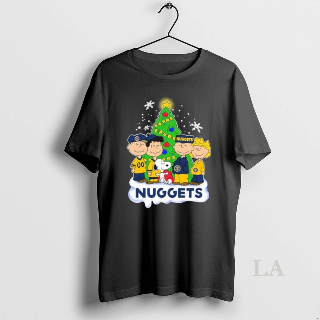 Original The Peanuts Denver Nuggets Merry Christmas Shirt Hoodie Sweatshirt | PurePodTees.com