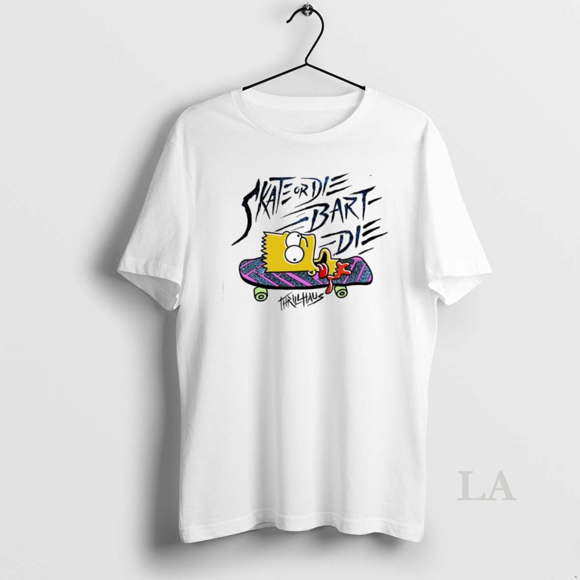 Original The Simpsons Skate Or Die Bart Die Thrillhaus Shirt Hoodie Sweatshirt | PurePodTees.com