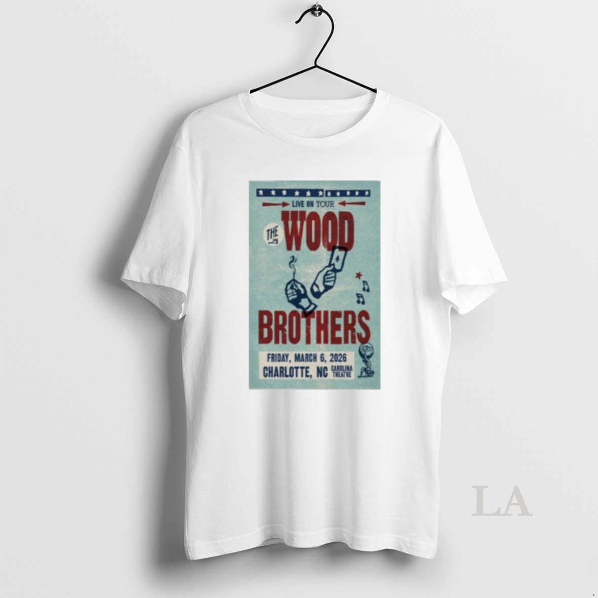 Original The Wood Brothers Charlotte Nc Event Mar 6 2026 Shirt Hoodie Sweatshirt | PurePodTees.com