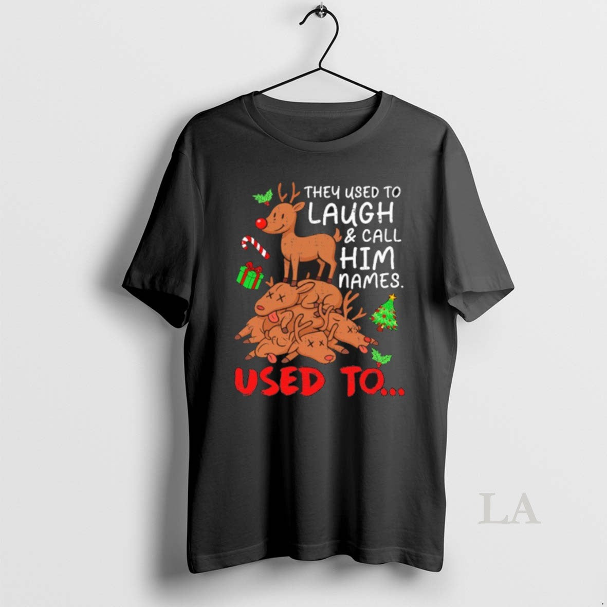 Original They Used To Laugh Call Him Names Used To Christmas Shirt Hoodie Sweatshirt | PurePodTees.com