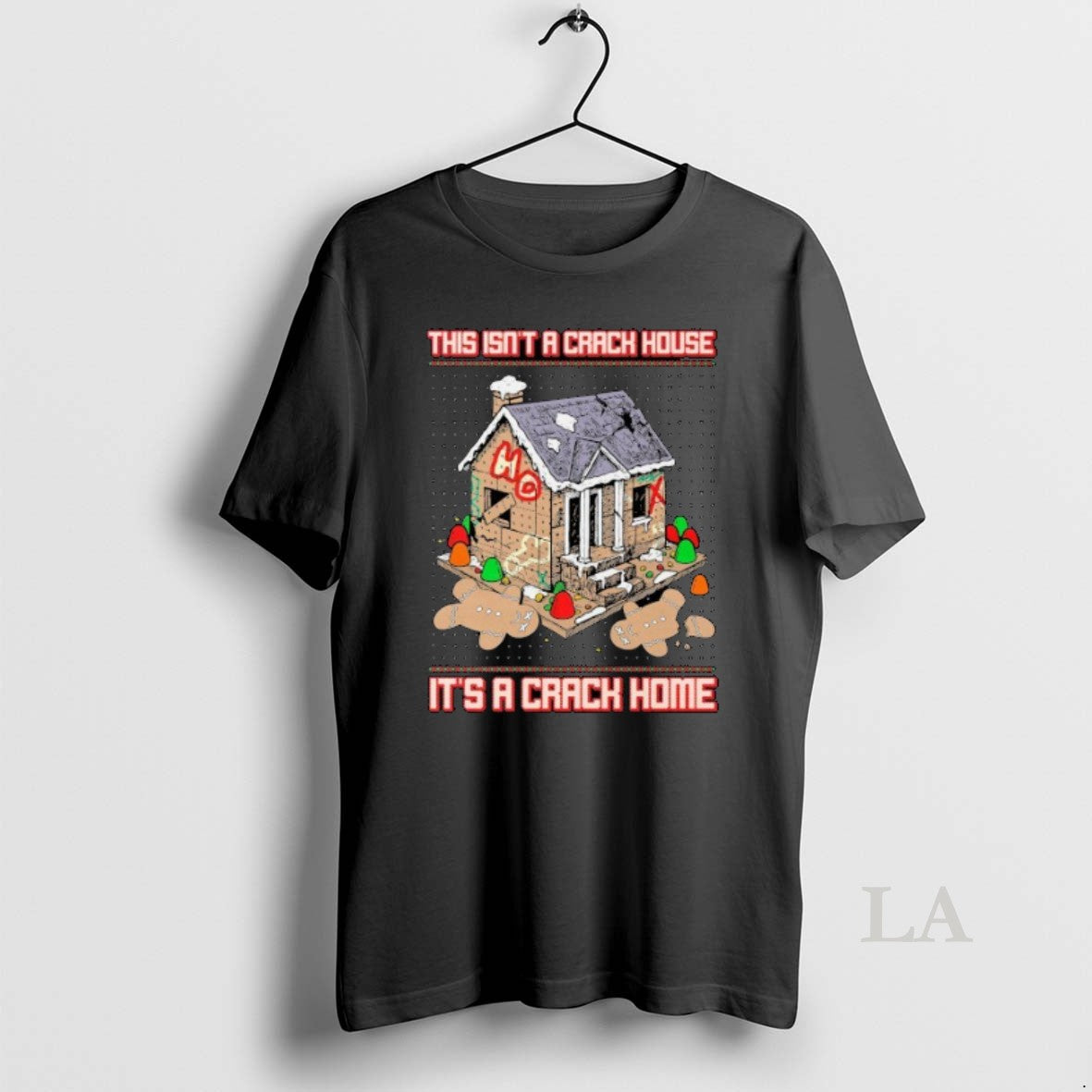 Original This Isnt A Crack House Its A Crack House Gingerbread Ugly Christmas Shirt Hoodie Sweatshirt | PurePodTees.com